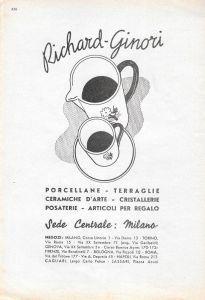 Richard-Ginori / Penne Columbus Tensi pellicole Rollei. Advertising 1936 - copertina