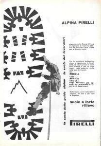 Suole Alpina Pirelli / Diadermina Sport. Advertising 1958 - copertina