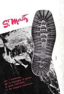 St. Moritz. La suola Cervino vi dà maggior sicurezza. Advertising 1968 - copertina