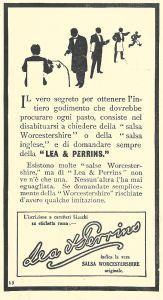 Lea & Perrins, salsa Worcestershire. Advertising 1914 - copertina