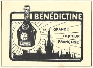 Bénédictine. La grande liqueus francaise. Advertising 1914 - copertina