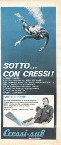 sotto... con Cressi. Advertising 1970