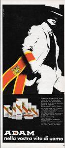 Adam nella vostra vita di uomo. Advertising 1970 - copertina