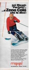 Sci Maxel: perfetti... è Zeno Colò che lo dice!. Advertising 1970 - copertina