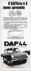 Daf 44. Il Il Daffista È Il Meno Spermuto. Advertising 1970 - copertina