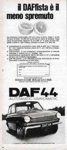 Daf 44. Il Il Daffista È Il Meno Spermuto. Advertising 1970