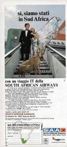 Saa. South African Airways. Advertising 1970