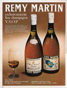 Remy Martin esclusivamente fine champagne VSOP. Advertising 1970 - copertina