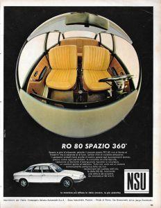 Nsu Ro 80. Advertising 1970 - copertina