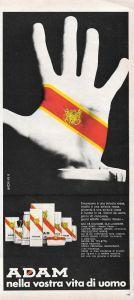 Adam nella vostra vita di uomo. Advertising 1970 - copertina
