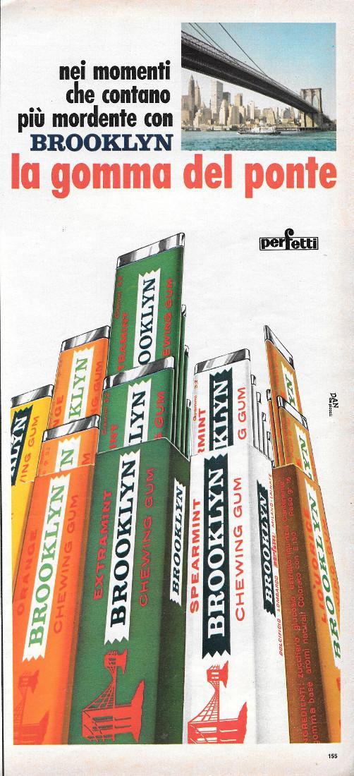 Nsu Prinz 4L / Brooklyn La Gomma Del Ponte. Advertising 1970, Fronte Retro