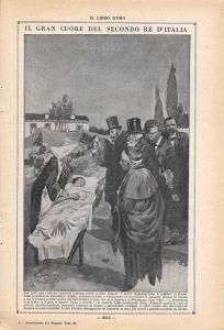 Il gran cuore del secondo Re d'Italia. Stampa 1923 - copertina
