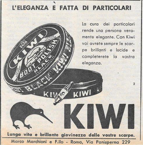 Dove c'è eleganza c'è Kiwi. Advertising 1956 - copertina