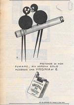 Virginia Player's n. 6. 9. Pretende di non fumare, ma appena solo accende una Virginia n.6. Advertising 1956