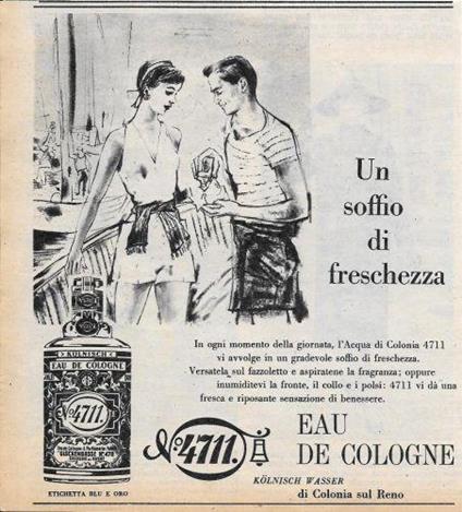 N. 4711 Un Soffio Di Freschezza. Advertising 1956 - copertina