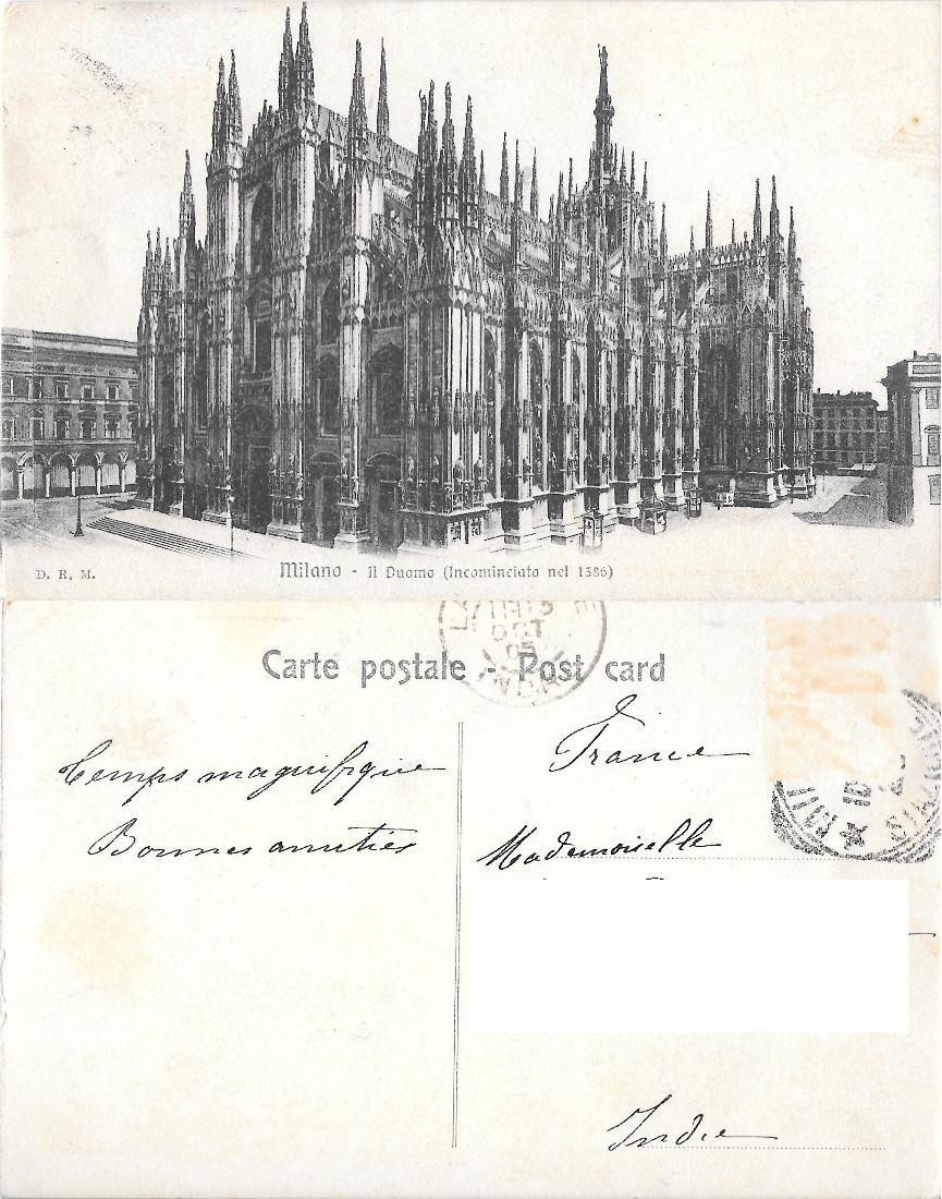 Milano. Il Duomo. Viaggiata 1905