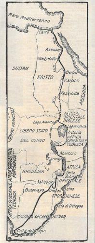 Costruzione del telegrafo dal Cairo al Capo. Stampa 1903 - copertina