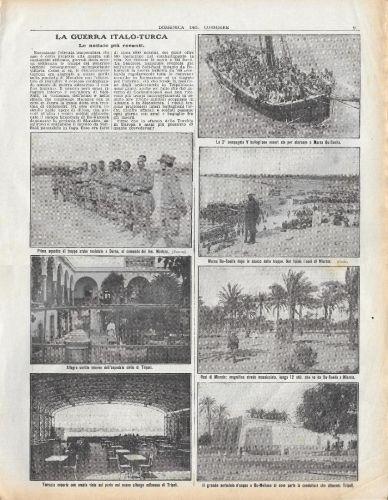 La guerra Italo-Turca. Stampa 1912 - copertina