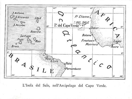 Il campo volo degli italiani/ Isola del Sale (Capo Verde). Stampa 1934 - 2