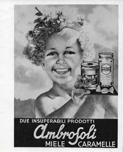 Ambrosoli. miele e caramelle. Advertising 1957 - copertina