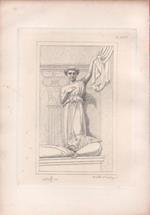 Monumento funebre dell'antipapa Giovanni XXIII. Donatelloe Michelozzo. Engraving 1868