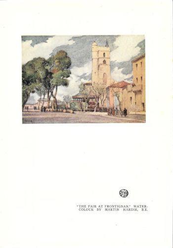 The Fair at Frontignan. Watercolour by Martin Hardie - Stampa 1924 - copertina
