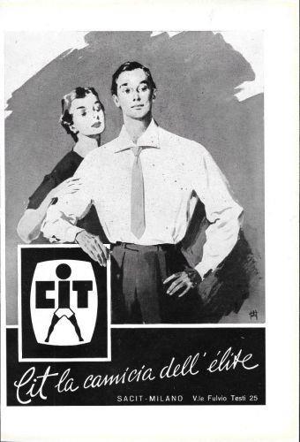 Cit la camicia dell'elite. Advertising 1960 - copertina
