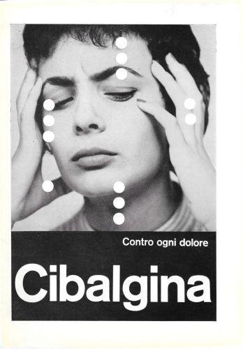 Cibalgina contro ogni dolore. Advertising 1960 - copertina