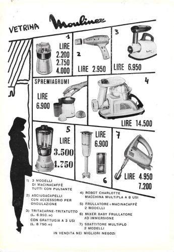 Vetrina Moulinex. Advertising 1960 - copertina