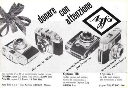 Agfa, donare con attenzione. Advertising 1960 - copertina