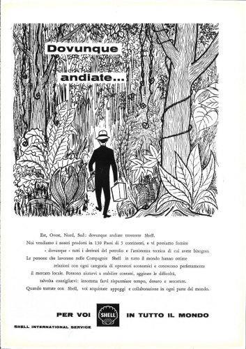 Shell ovunque andiate..... Advertising 1960 - copertina