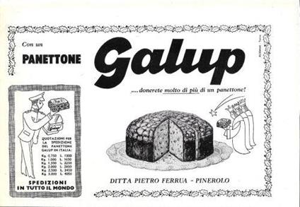 Panettone Galup. Advertising 1960 - copertina