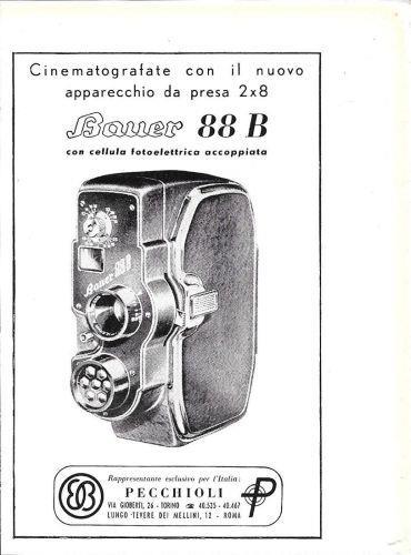 Bauer 88B. Advertising 1960 - copertina