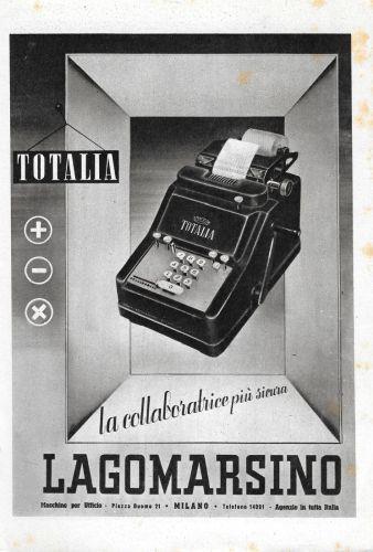 Totalia Lagomarsino/ ENIT Toscana. Advertising 1941 fronte retro - copertina