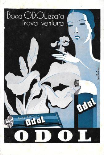 Bocca Odolizzata trova ventura, Pasta dentifricia Odol. Advertising 1941 - copertina