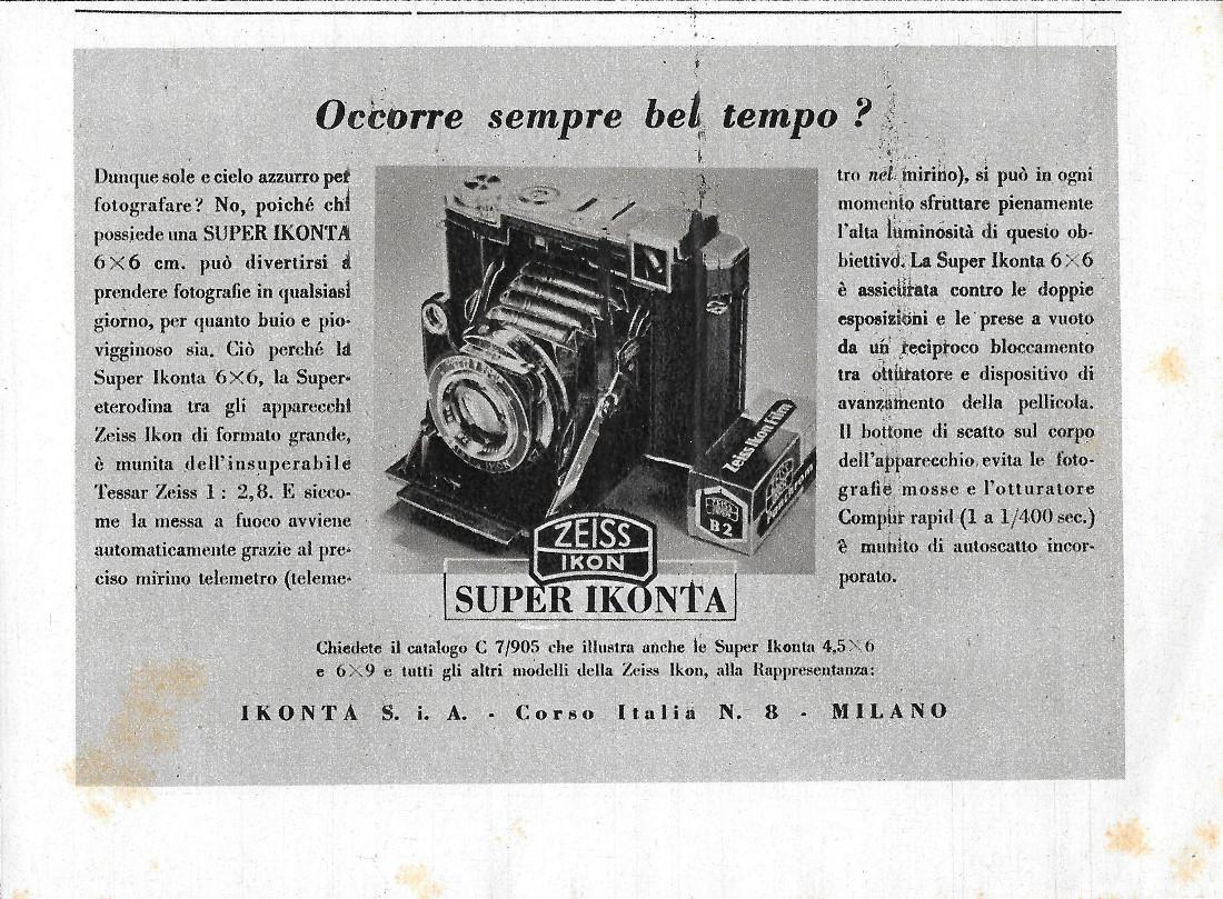 Zeiss Supe Ikonta. Advertising 1941