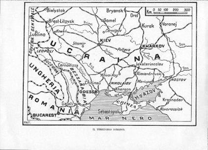 Il territorio ucraino. Stampa 1941 - copertina