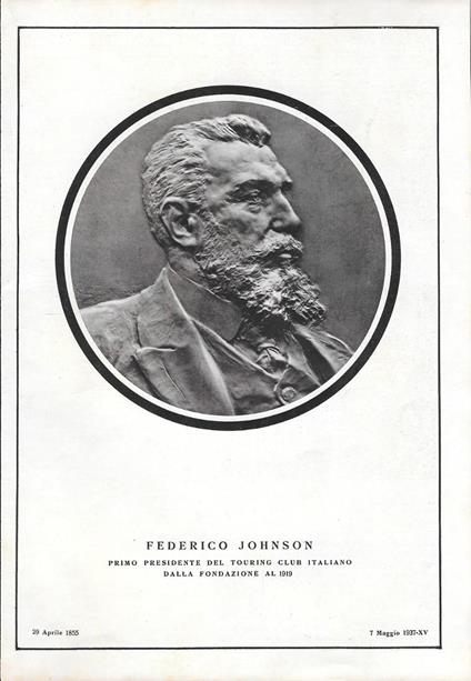 Federico Johnson. Primo presidente del TCI. Stampa1942 - copertina