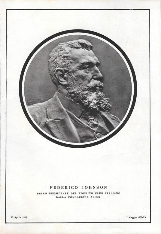 Federico Johnson. Primo presidente del TCI. Stampa1942 - copertina
