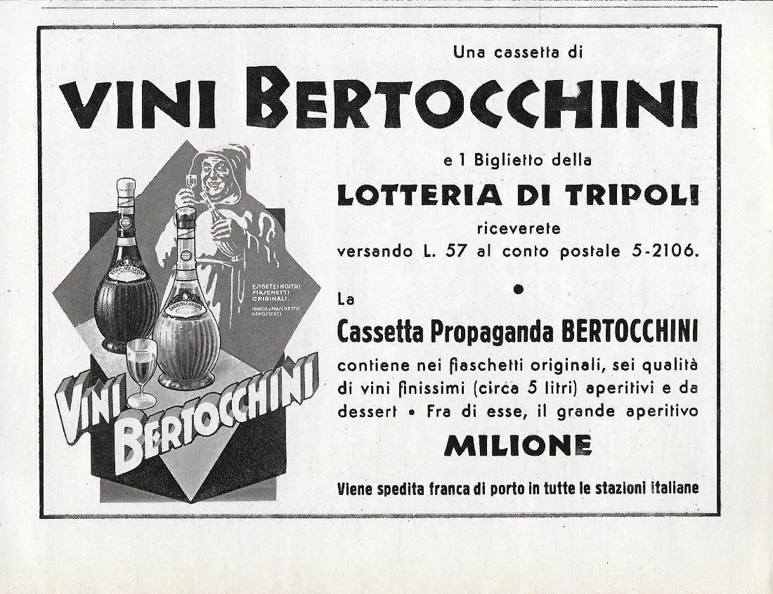 Vini Bertocchini. Advertising 1942