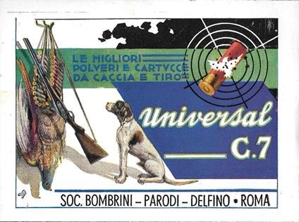 BPD. Le migliori polveri e cartucce da caccia e da tiro. Advertising 1942 - copertina