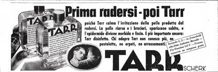 Prima radersi, poi Tarr. Advertising 1942 - copertina