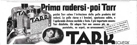 Prima radersi, poi Tarr. Advertising 1942 - copertina