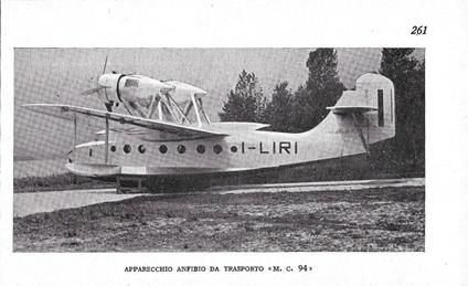 Apparecchio anfibio da trasporto M.C.94. Stampa 1942 - copertina