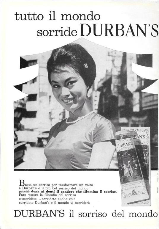 Tutto il mondo sorride Durban's. Advertising 1963 - copertina