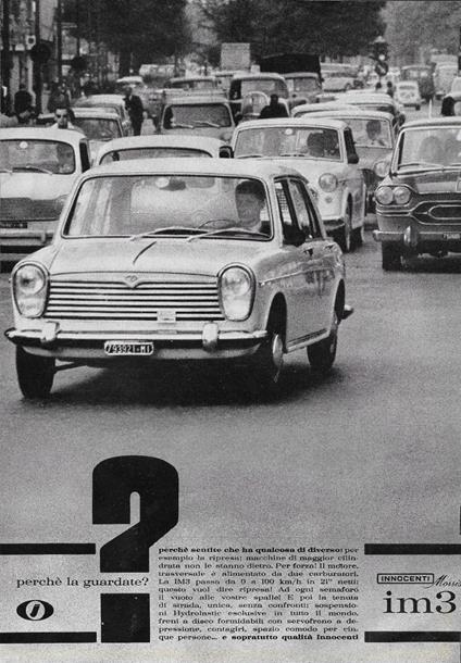 Innocenti Morris im3. Advertising 1963 - copertina