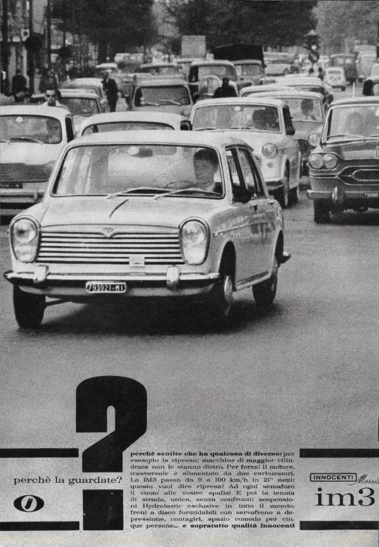 Innocenti Morris im3. Advertising 1963 - copertina