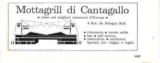 Mottagrill di Cantagallo. Advertising 1963 - copertina