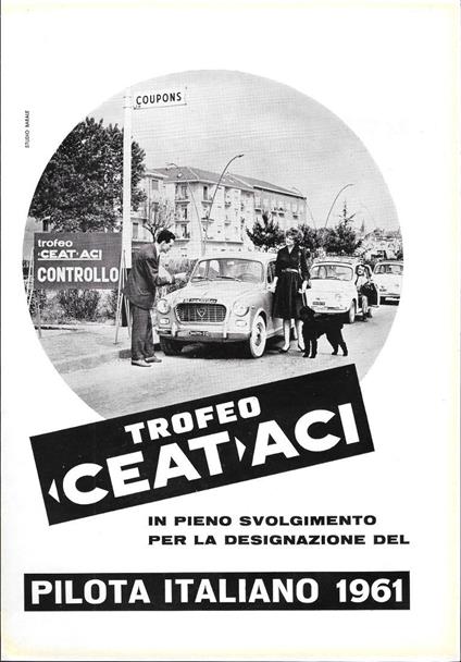 CEAT ACI Trofeo pilota italiano 1961. Advertising 1961 - copertina