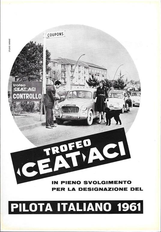 CEAT ACI Trofeo pilota italiano 1961. Advertising 1961 - copertina